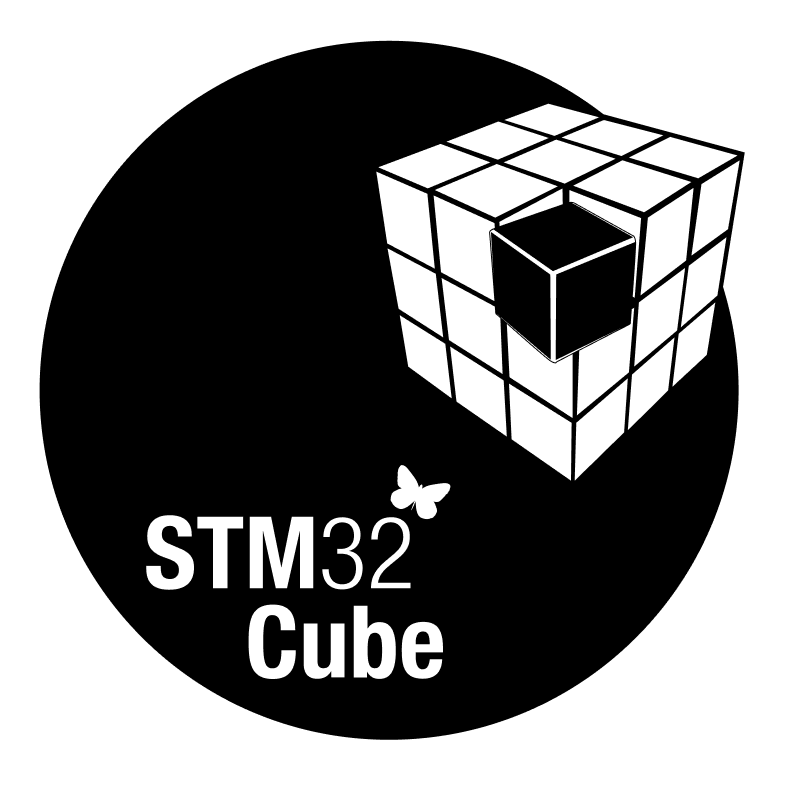 Logo of STM32Cube* in black version