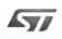 Logo of ST in gray version