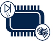 The circuit shown the capability of configurable high and low side switch to drive relais and LEDs.