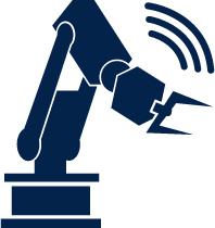 Industrial arm pictogram